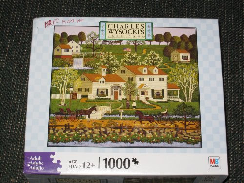 CHARLES WYSOCKI's AMERICANA PUZZLE Gingernut Valley 1000 Piece by MB Puzzle