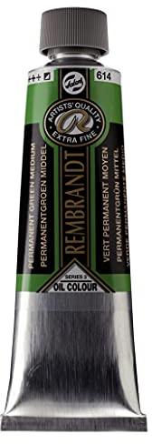 Rembrandt Oil Colour Tube 150 ml Permanent green medium 614 (01076142)