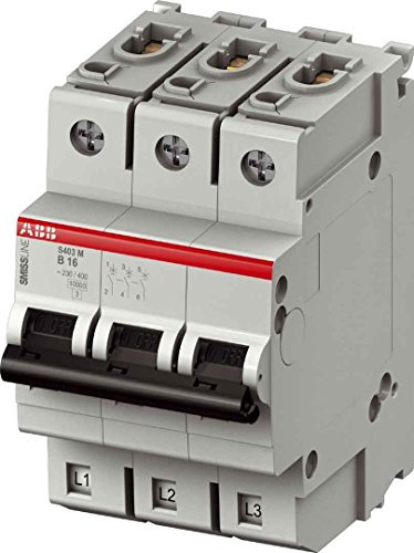 ABB S400M MCB Leitungsschutzschalter Typ B, 3-polig 32A 230V, Abschaltvermögen 10 kA SMISSLINE TP DIN-Schienen-Montage
