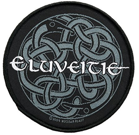 Eluveitie Aufnäher - Celtic Knot [Patch] Schwarz S Baumwolle Aufbügeln Gotisch Fantasie Rund Patch 1 Stück