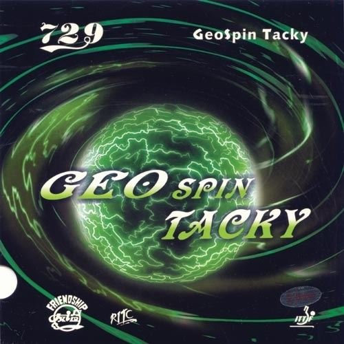 Friendship 729 GeoSpin Tacky (2,2 mm - schwarz) | - China Tischtennis Belag | ITTF | TT-Spezial - Schütt Tischtennis