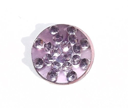 Coloured Crystal Bling i Phone 4 5 5c 5s home Button Stickers, i phone home button stickers decals, i pad, i pod i phone accessories (Lilac)
