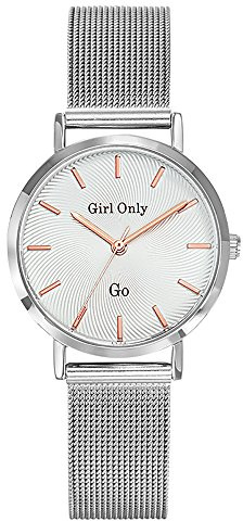 Go Girl Only Damen-Armbanduhr Analog Quarz mit Armband aus Edelstahl 695900