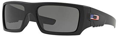 Oakley Det Cord Sunglasses / Matte Black / USA Flag (OO9253-11)