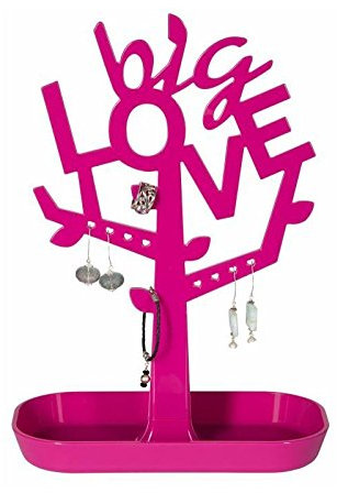 Spirella Schmuckständer Schmuckbaum Schmuckhalter Ohrringhalter Kettenständer Armbandständer (Pink)