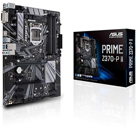Asus PRIME Z370-P II GA1151 (Intel 9th Gen) DDR4 HDMI DVI M.2 Z370 II ATX Motherboard with Gigabit LAN and USB 3.1