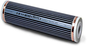 Comfort Heizfolie 220Watt/m² 50cm breit konfektioniert 1,5m = 0,75m²