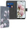 kwmobile Custodia Compatibile con Huawei Y6 (2019) Cover - Portafoglio Pelle Sintetica con Chiusura Magnetica - Porta Carte Magnolie