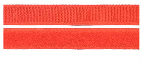 2 m Klettband Haken- und Flauschband 20 mm orange zum Nähen