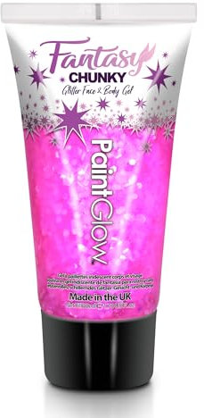 Chunky Holographic Glitter Face Gels 50ml - Cosmetic Glitter for Face, Body and Hair Essential Festival and Rave Beauty Makeup - Vegan All in 1 Fix Glue and Glitter in a Ready (Flamingo Fiesta)