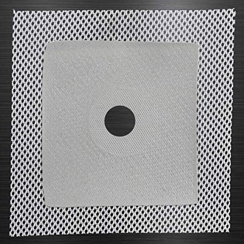 Dichtmanschette 50 Stk. Wandmanschette 120 x 120 mm Dehnöffnung, Loch Ø 16mm Dichtband Badabdichtung Dusche Küche Dichtmanschetten G01