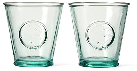 Re-Generation Glassware Set of 2 Tumblers, 22cl, 100% Recycled Glass