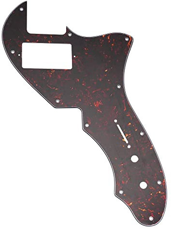 Musiclily Pro 11 Löcher Single H Gitarren Schlagbrett Pickguard für USA Fender 69 Tele Thinline Style E-Gitarre, 4-lagig Tortoise Shell
