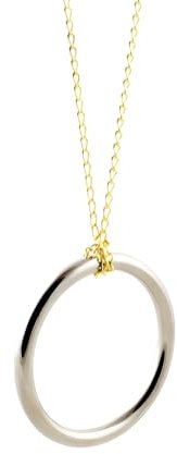 MilesMagic Magier Ring an Kette Gimmick Impromptu Street Effects Tie Untie Stage Mentalismus Echte Nahaufnahme Illusion für einfache und professionelle Routine Zaubertricks