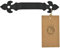 MORIA DESIGN Türgriff 14 cm aus Zertifizierter Stahl | Scharnier Attrappen Griffe für Kommoden, Möbelschränke, Holzmöbel, Türen Möbel | Pulverbeschichtet | Schwarz
