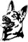 ihreesy 3D Hund Autoaufkleber, Persönlichkeit Simulation Tier-Aufkleber Wasserdicht PVC Sticker Realistic Aufkleber Selbstklebend Dekorativer Aufkleber Tiere Schäferhund Vinyl Deckel,Schwarz