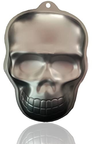 Vastsea Stampo per dolci in per Halloween, 3D Skull Muffa della torta Halloween, Alluminio Stampo per cottura Strumenti,per Feste di Halloween, Torte Fai da te