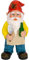 Mood Lab Gartenzwerg – BBQ Chef Zwerg – 24 cm hohe Statue Rasen Gartenfigur – für Outdoor & Haus Dekor