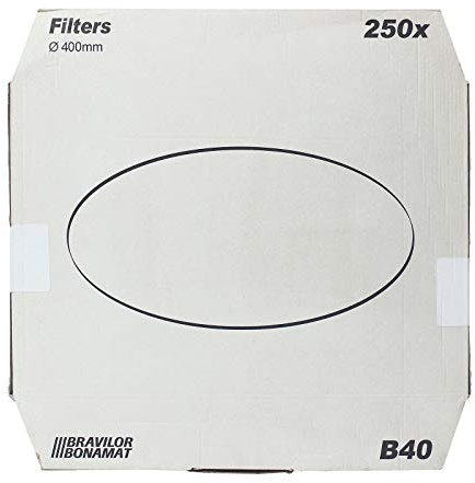 Bonamat Bravilor B40 Flachfilter Original 400 mm, 250 Stk, Kaffeefilter