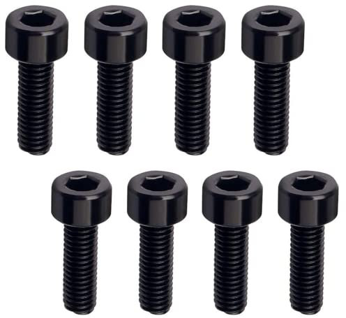16 Pcs Bicycle Stem Bolts, Bike Bolts Bike Brake Screws Bicycle Disc Brake Clamp Set Cage Screws for Mountain Bike Mtb Stem Bolts, M5*14mm
