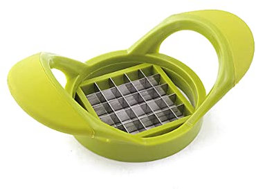 ARFUKA Potato Chipper Manual French Fry Cutter French Fries Chips Cutter Slicer Potato Chopper Cutter with Stainless Steel Blade Green
