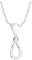 Sofia Milani - Damen Halskette 925 Silber - mit Zirkonia Steinen - Ovaler Anhänger - N0574