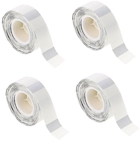 NUOBESTY 4rollen Transparente Selbstklebende Etiketten Für Drucker Für -projekte Beschriftungen Und Bastelarbeiten Wasserfest Und Einfach Zu Bedienen