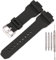 Uhrenarmband aus Kunstharz, kompatibel mit Casio GW-7900 G-7900, Herren-Sportarmband, wasserdicht, schwarzes Gummi-Ersatzarmband
