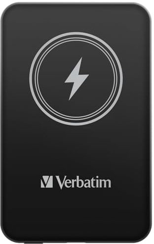 Charge 'n' Go Magnetic Wireless Power Bank 5000 Black
