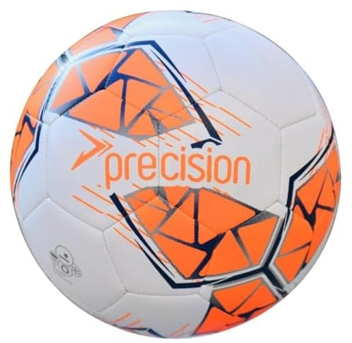 Precision Fusion Hochleistungs-Midi-Fußball, strapazierfähiges, maschinengenähtes TPU, 2 mm Eva-gefüttert, leicht, 220 g, weiß, offizieller Ball, Größe 2