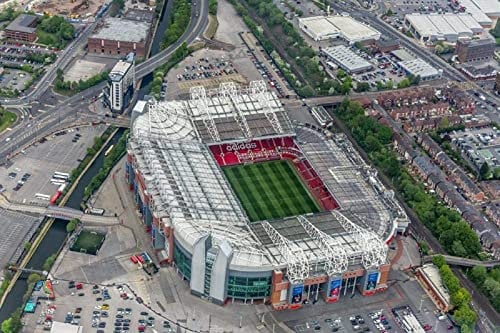 IGHSNZUH 1000-Teilige Puzzles Für Erwachsene Und Kinder | England Old Trafford, Manchester United Stadium Von Oben | 27,6 Zoll X 19,7 Zoll, DIY-Home-Entertainment-Spielzeug Für Erwachsene Und Kinder