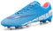 WOWEI Botas de Fútbol Hombre Profesionales Zapatillas de Fútbol Spike Aire Libre Niños Hombre Calzado de Fútbol Atletismo Atletismo Training Zapatos de Fútbol Tacos (Azul-1, 43EU)