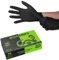 TG TOUGH GLOVE BOA Gripz (XL) Nitrile Gloves (Pack Of 50) | Strong Black Disposable Gloves | Diamond Textured | Powder & Latex Free Strong Midweight Mechanic Industrial Glove
