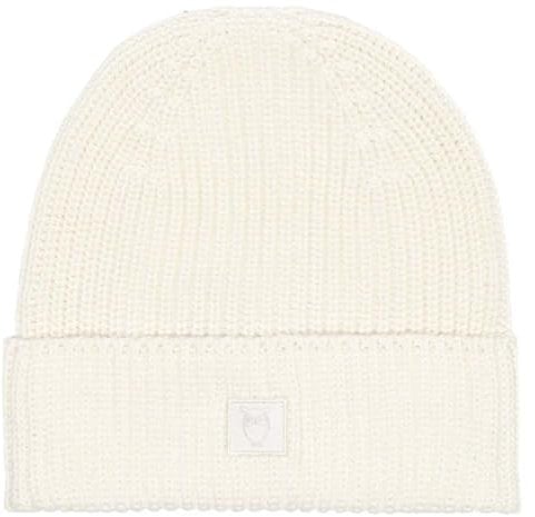 KnowledgeCotton Apparel Beanie Baumwollmütze, Egret weiß