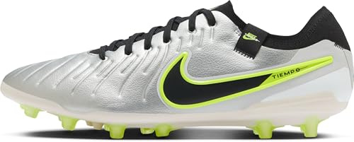 Nike Herren Legend 10 Elite Artificial-Grass-PRO Fußballschuh, Metallic Silver/Black-Volt, 42.5