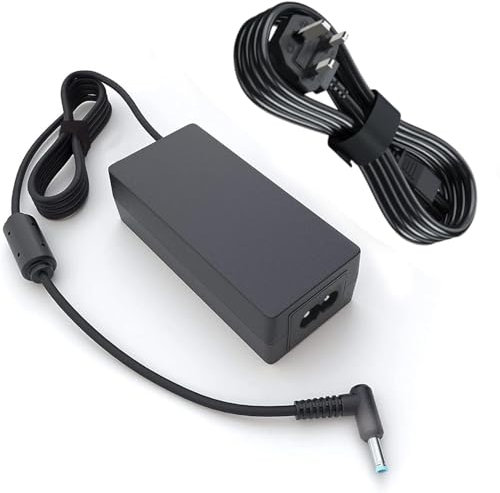 19.5V 2.31A HP Laptop Charger, 45W AC Adapter Power Cord Supply for HP Pavilion, elitebook Folio 1040 g1, HP Stream, Touchsmart, Spectre ultrabook 13 (4.5mm * 3mm)+ FREE UK Power Cord