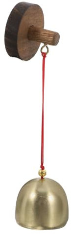 GOOHOCHY Türklingel Aus Holz Und Vintage-Windspiel Für Türen Klare Melodie Als Besucherwarnung Einfach Hängend Installiert Dekorativer Blickfang Für Eingangsbereiche