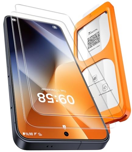 TOCOL für Samsung Galaxy S25 Plus für Panzerglas, Einfache Montage | Blasenfrei Folie, 9H Stoßfest Kratzfest Displayschutz Glas, Anti-Fingerabdruck HD Klar Schutzfolie, Hüllenkompatibel, 2 Stück