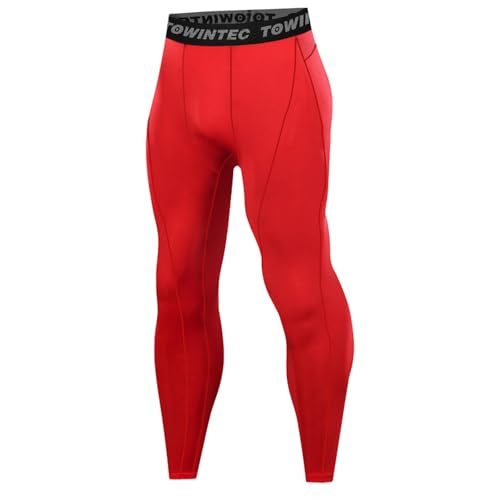 Towintec Pantalon de Compression pour Hommes Séchage Rapide Baselayer