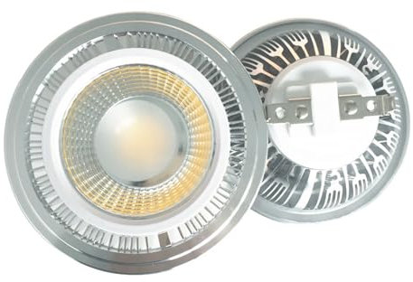 Ampoule LED à intensité variable en aluminium GU10 G53 AR111 18 W 12 V 3000 K 4000 K 6000 K pour maison, garage, entrepôt(Warm white 3000K,G53)
