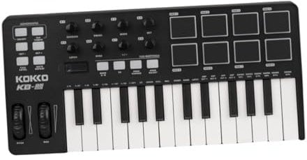 AWHAO MIDI Keyboard Controller USB Music Production Keyboard Beat Maker Machine