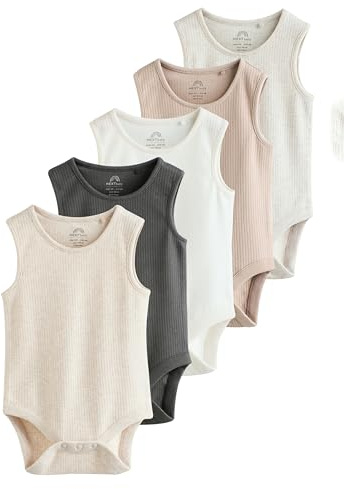NEXT Baby 5er-Pack Kurzarm-Bodysuits aus 100% Baumwolle