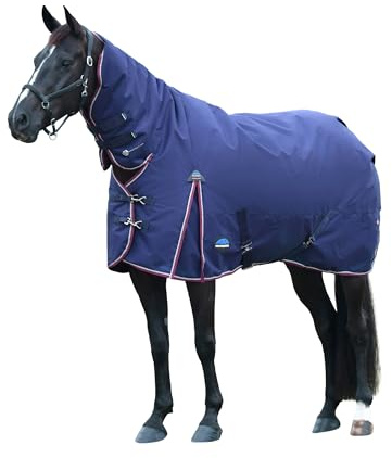 WeatherBeeta ComFiTec Essential Turnout Combo 360g, Navy/Burgundy, 7'3