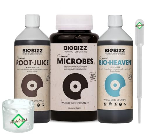 Weedness BioBizz Microbes 3-teiliges Set - Naturdünger Grow Flüssig Bio Orchideen Bonsai Organische Dünger