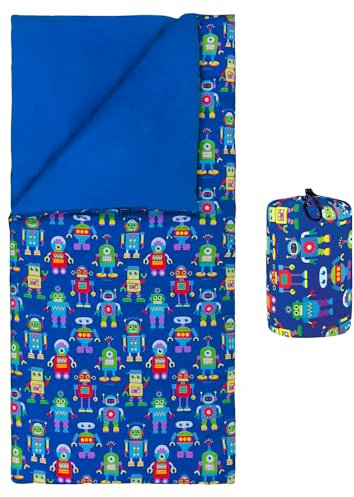 Wildkin Schlafsack für Kleinkind Jungen und Mädchen, Inklusive Kissen und Stuff Sack, perfekte Größe für Schlummer-Partys, Muster koordinieren mit unseren Nap Matten und Brotdosen