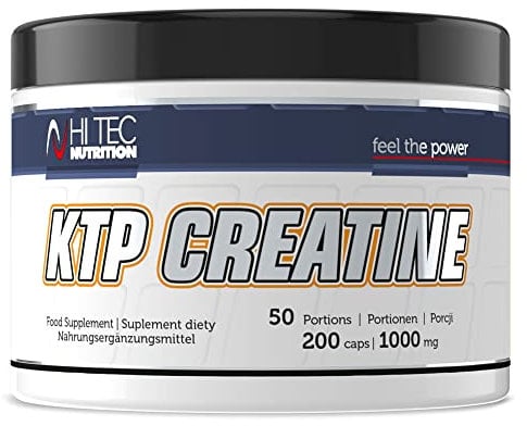 HI TEC NUTRITION KTP Creatine, Nahrungsergänzungsmittel, für Sportler, Ernährung, 200 kapseln