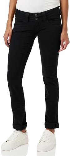 Pepe Jeans Damen Venus Jeans, 999schwarz, 24W / 30L