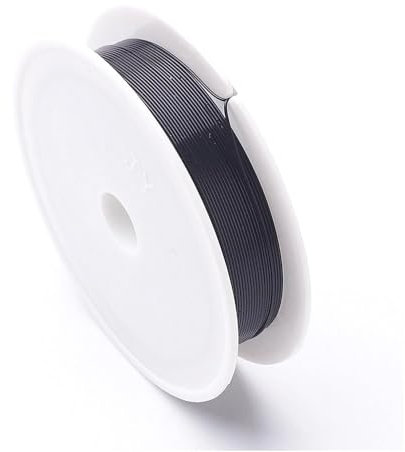 Iron Craft Wire Black Enamelled 7M Spool 0.5mm Thick