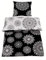 daspasstgut 2tlg Baumwolle Renforce Wende Bettwäsche 135x200 + 80x80 Top Motiv mit Mandalas & Blumen in Schwarz Weiß NEU mit RV