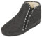 BAWAL Damen Herren Warme Hausschuhe aus Filz mit Wolle Reißverschluss Unisex Hüttenschuhe 36-46 EU (Grau/Weiß, 39)
